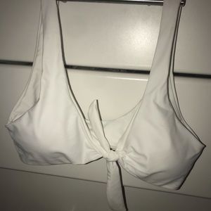 White tie swimsuit top.